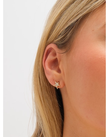 Inicio Gold Plated Droplet Shell Earrings - Gift Pouch