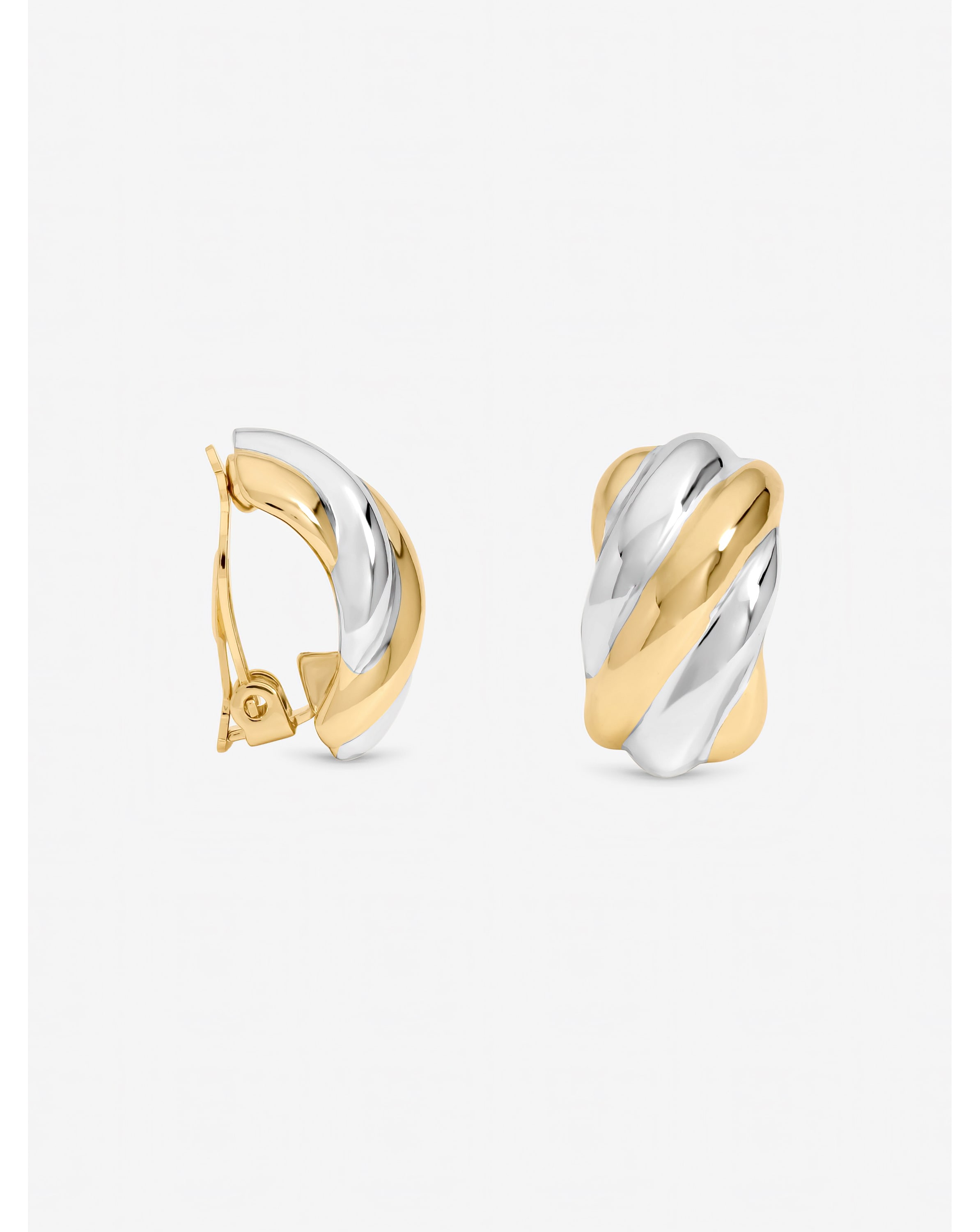 New In - Jon Richard Two Tone Clip Earrings
