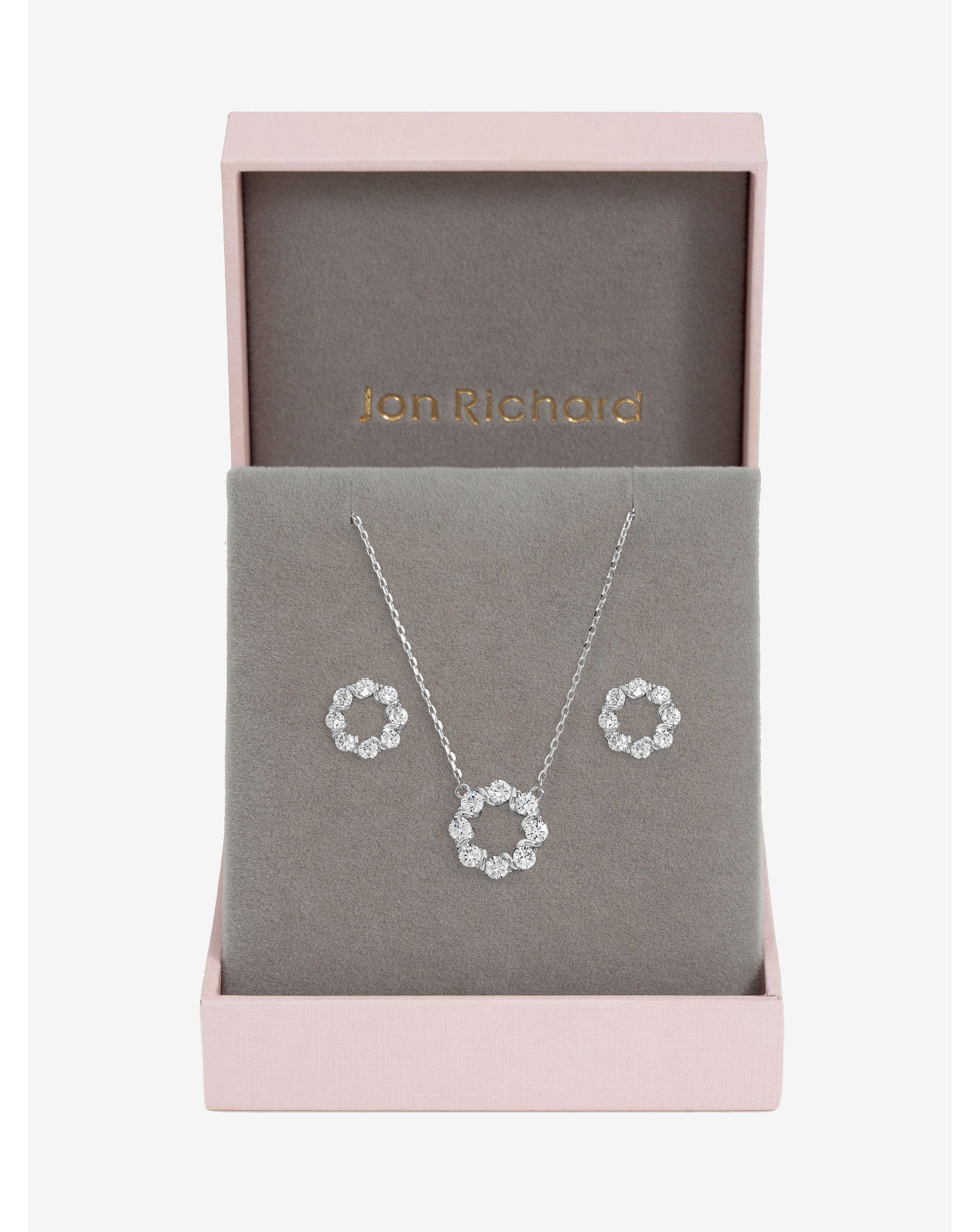 New In - Crystal Circle Bridal Set - Gift Box