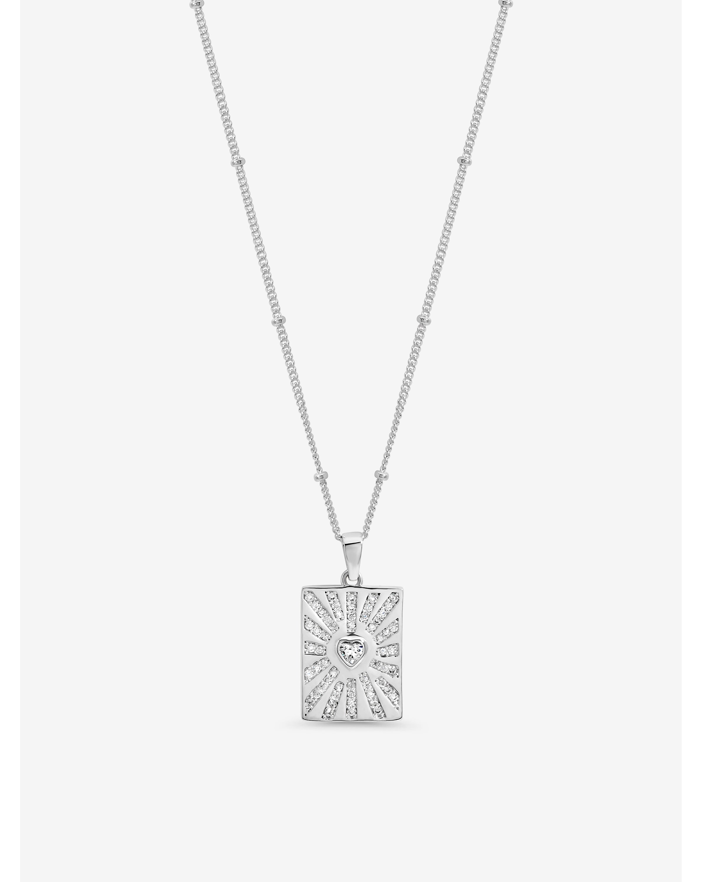 New In - Silver Plated Heart Charm Pendant