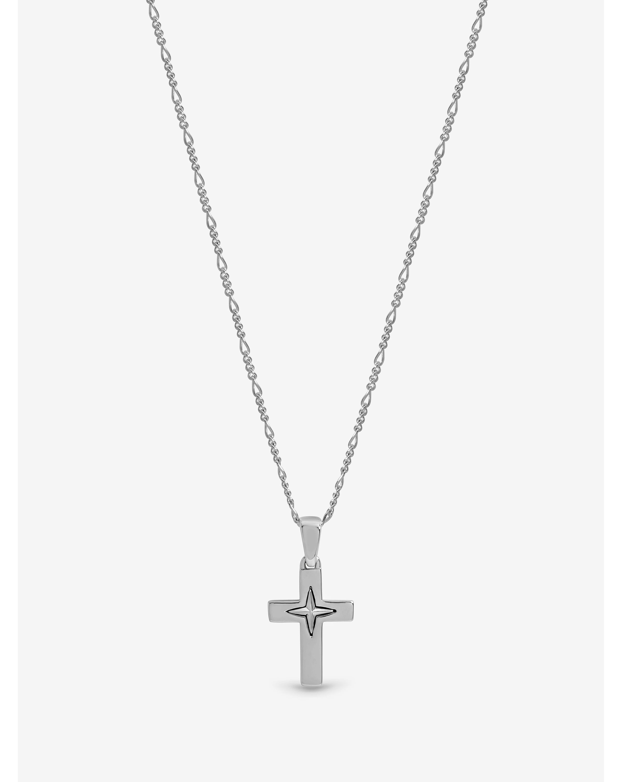 New In - Sterling Silver Plated Cross Pendant
