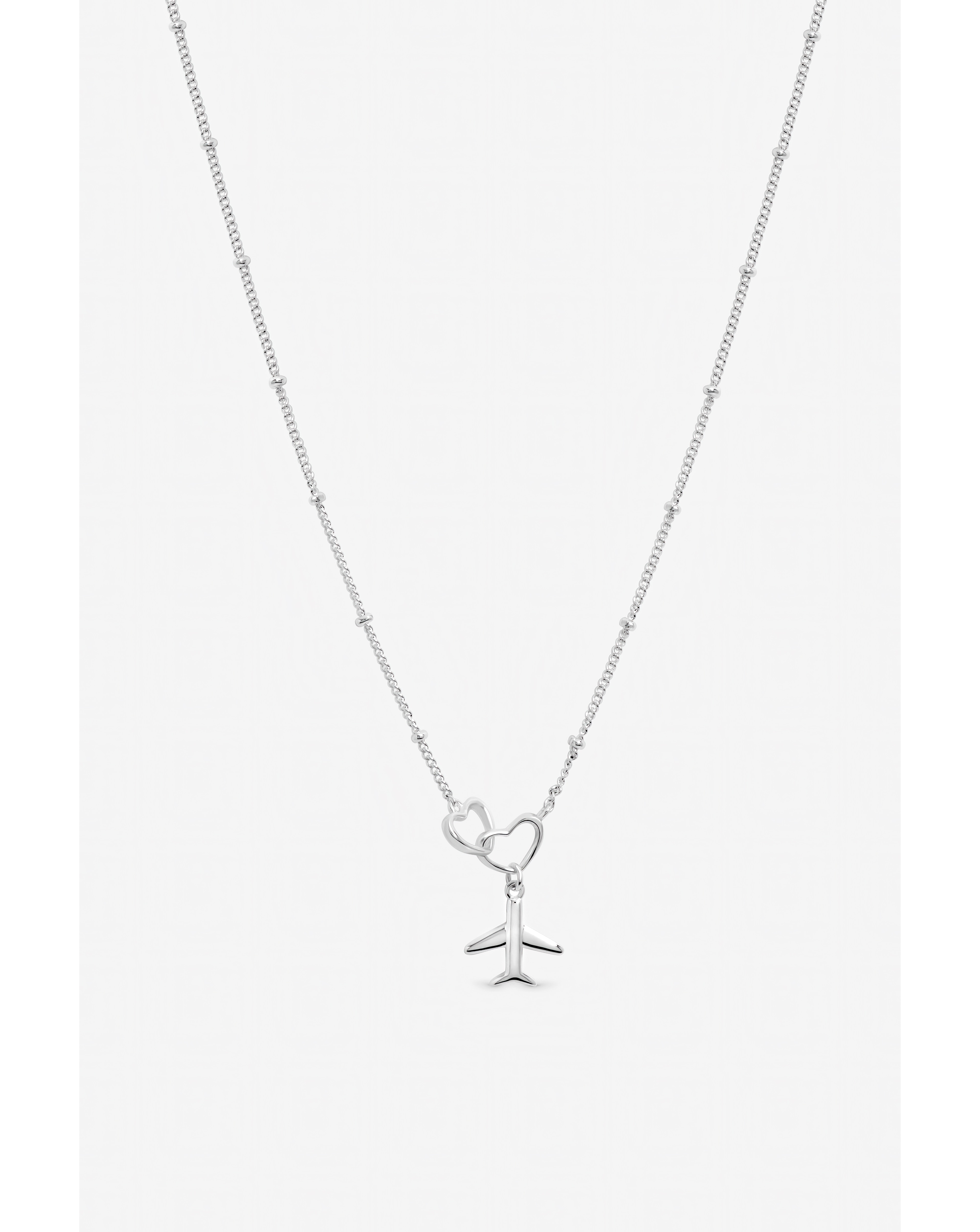 Interlink Heart Plane Necklace
