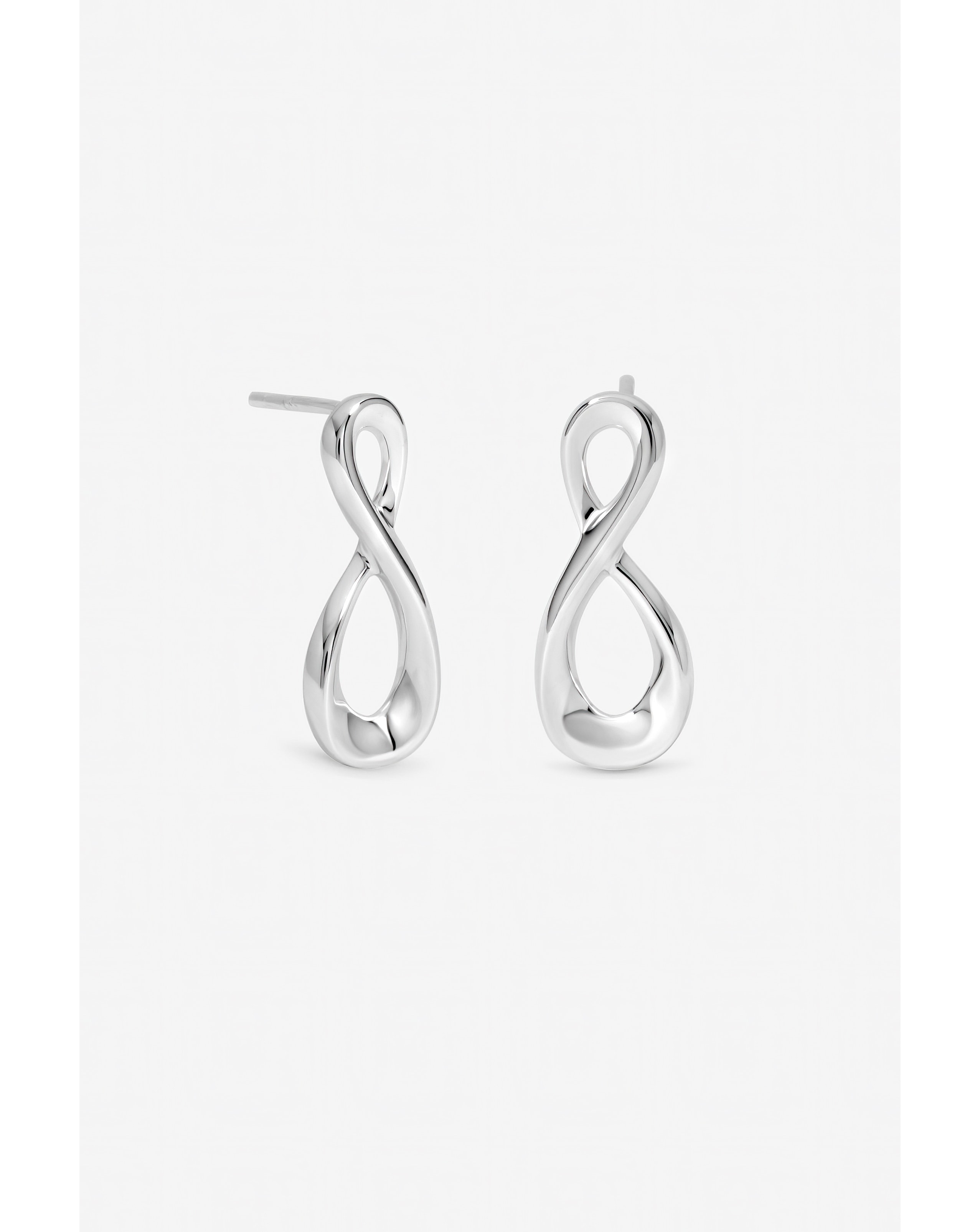 New In - Silver Plated Organic Infinity Studs