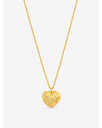 Jon Richard Gold Plated Satin Heart Pendant