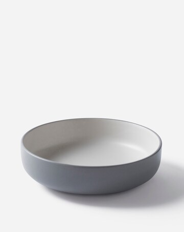 Stoneware Grey Set of 4 Pasta Bowls