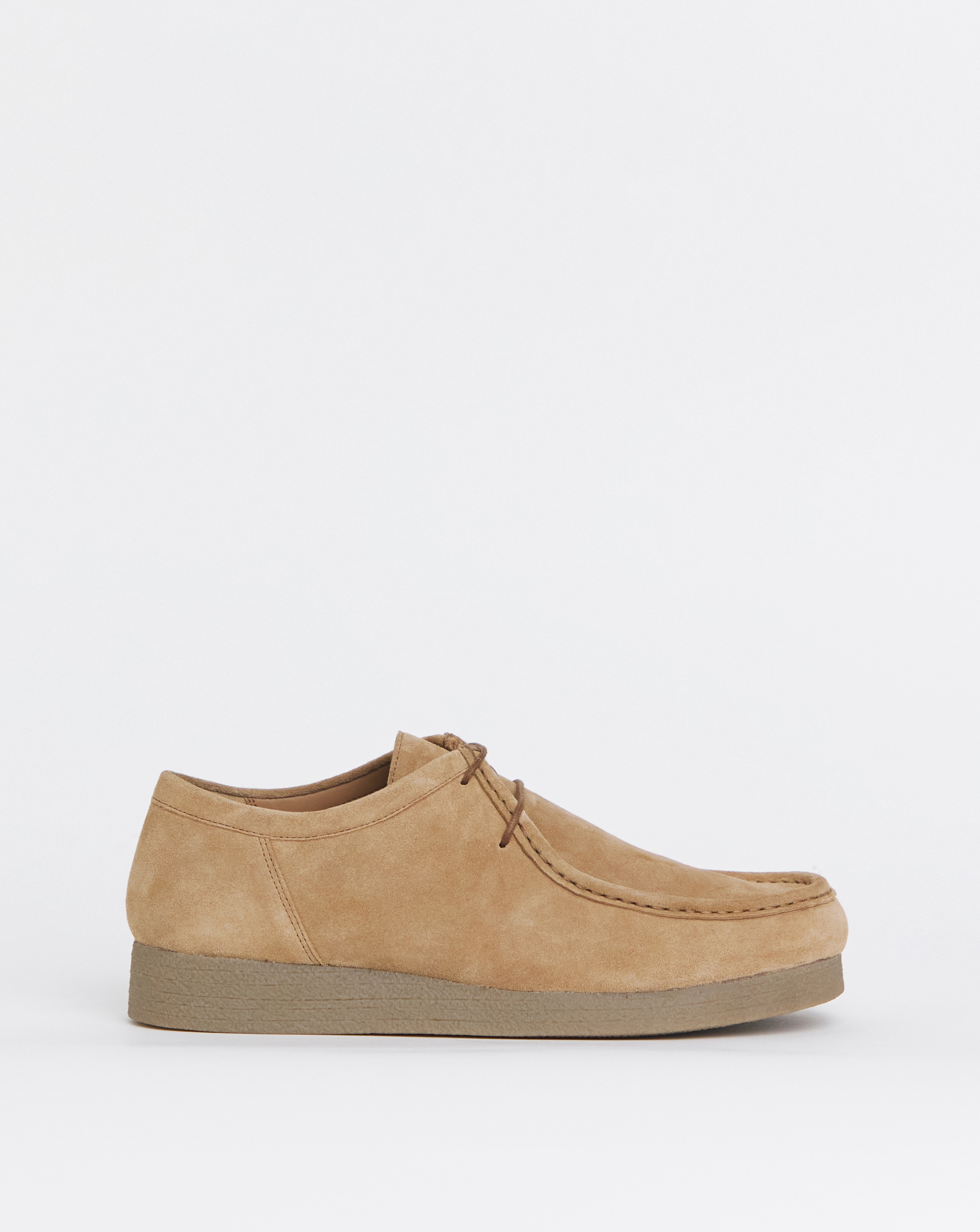 Suede Leather Lace Up Shoe Wide