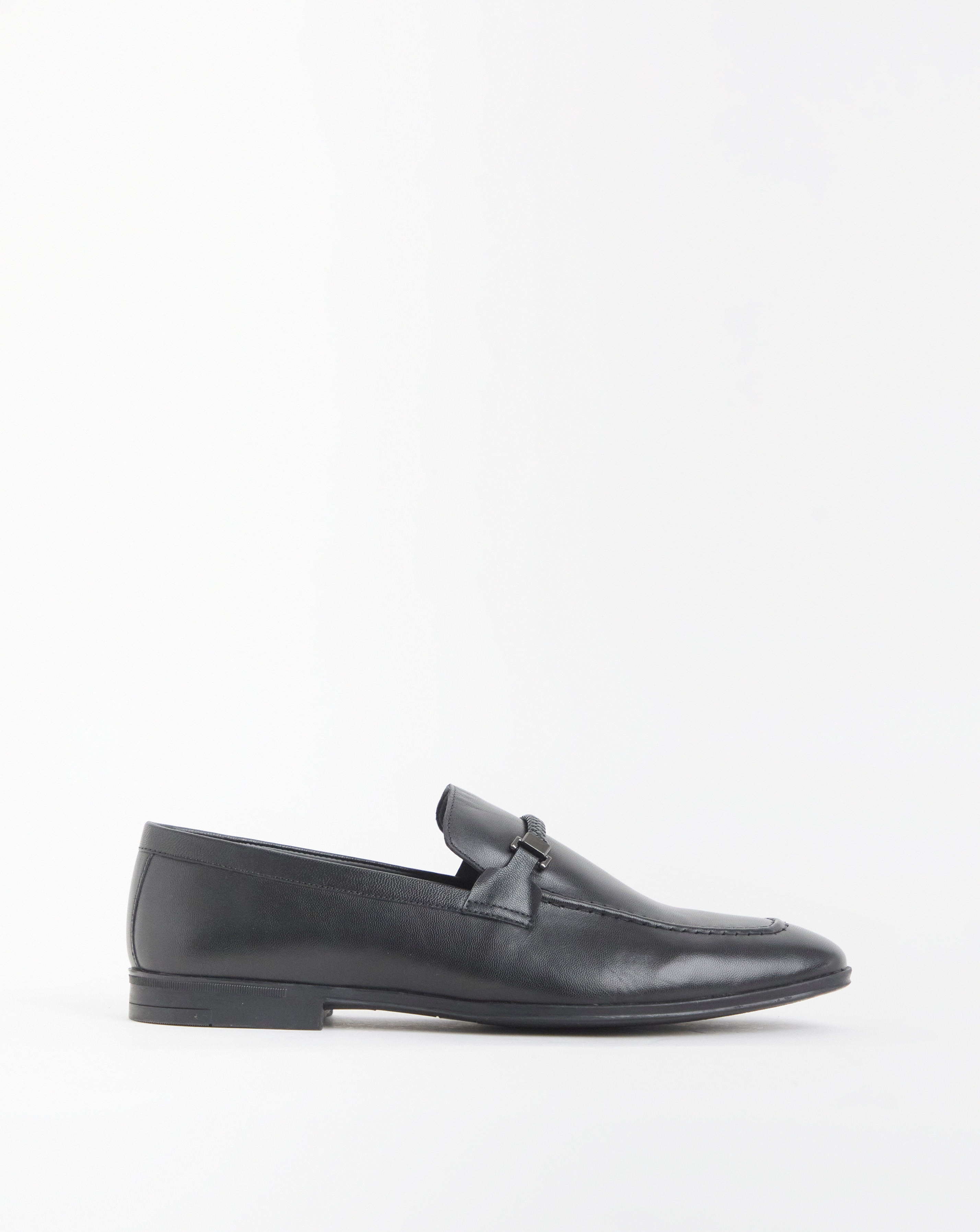 Leather Formal Snaffle Bar Loafer Wide