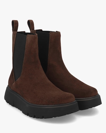 Birkenstock x Papillio Theda Brown Suede Chelsea Boots Narrow Width