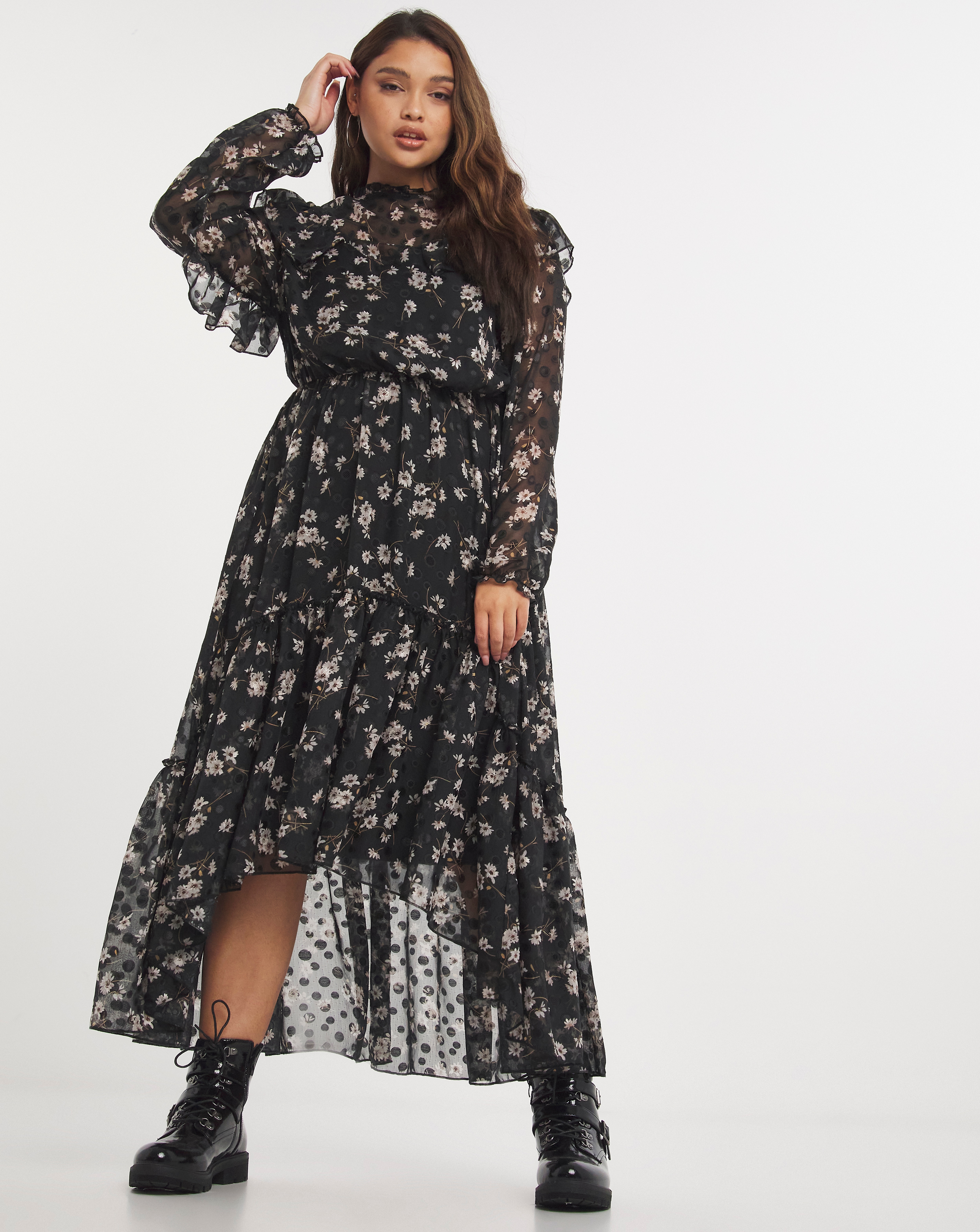 joanna hope animal print maxi dress