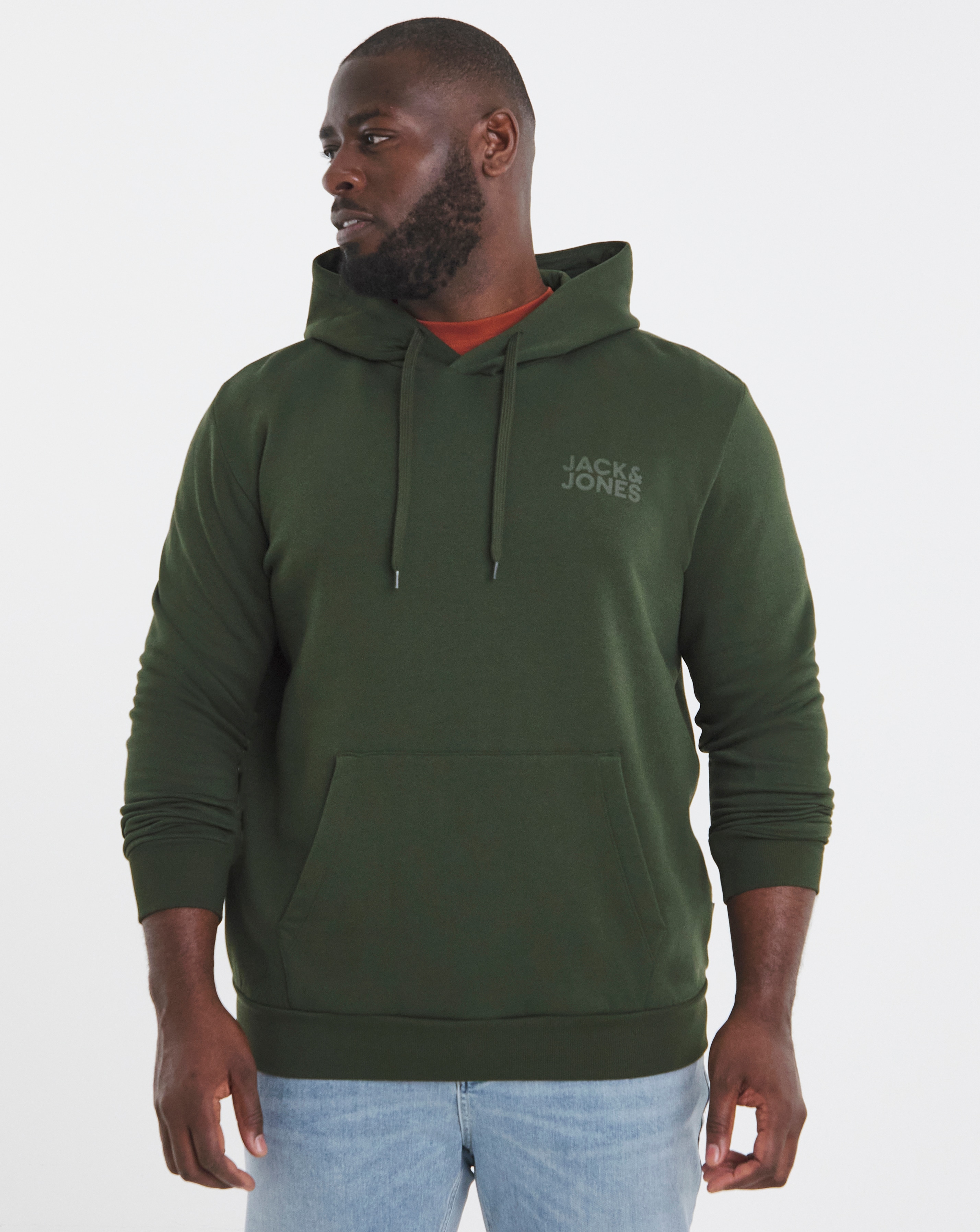 Jack & Jones Corp Logo Hoodie - Green