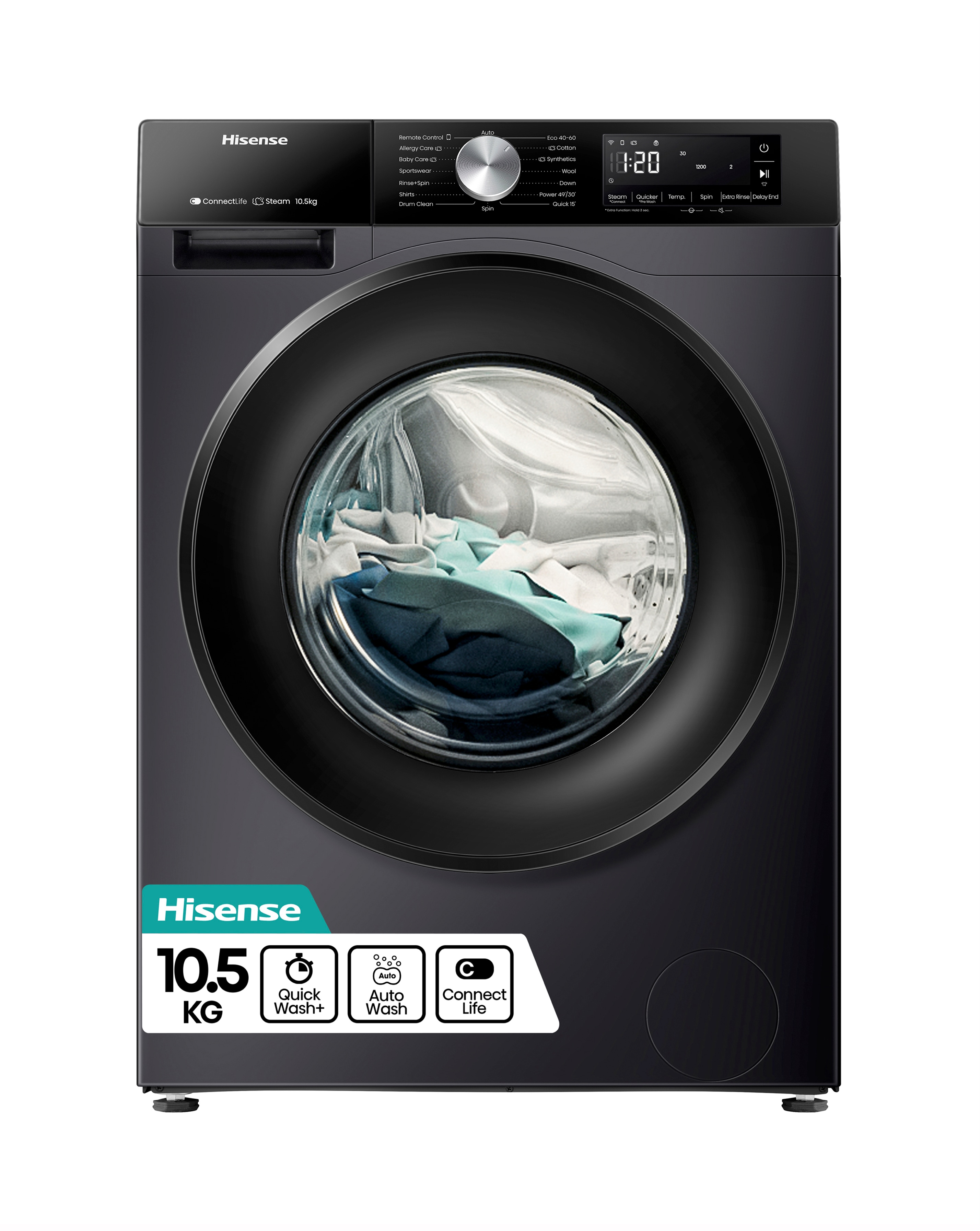 Hisense WF3S1043BB3 10kg Washing Machine