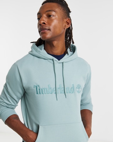 Timberland Hampthon Tonal Logo Hoodie - Blue