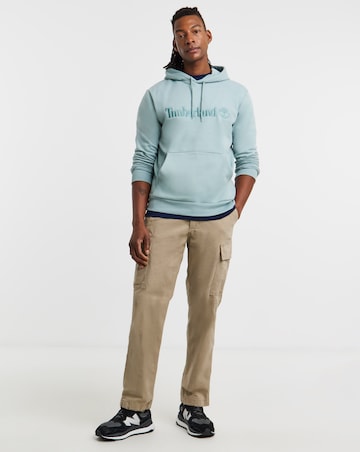 Timberland Hampthon Tonal Logo Hoodie - Blue
