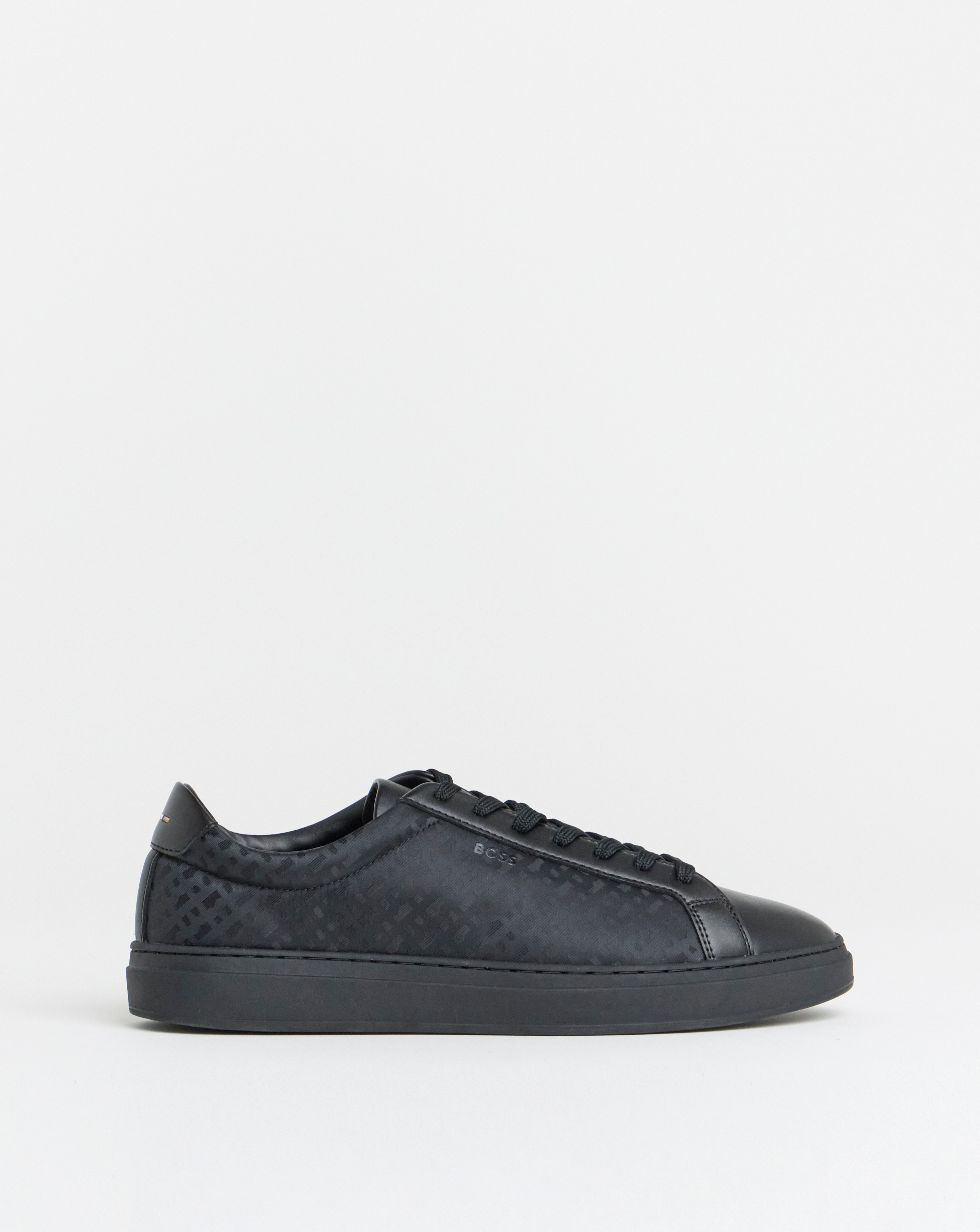 BOSS Kieran Jaquard Logo Trainer - Black