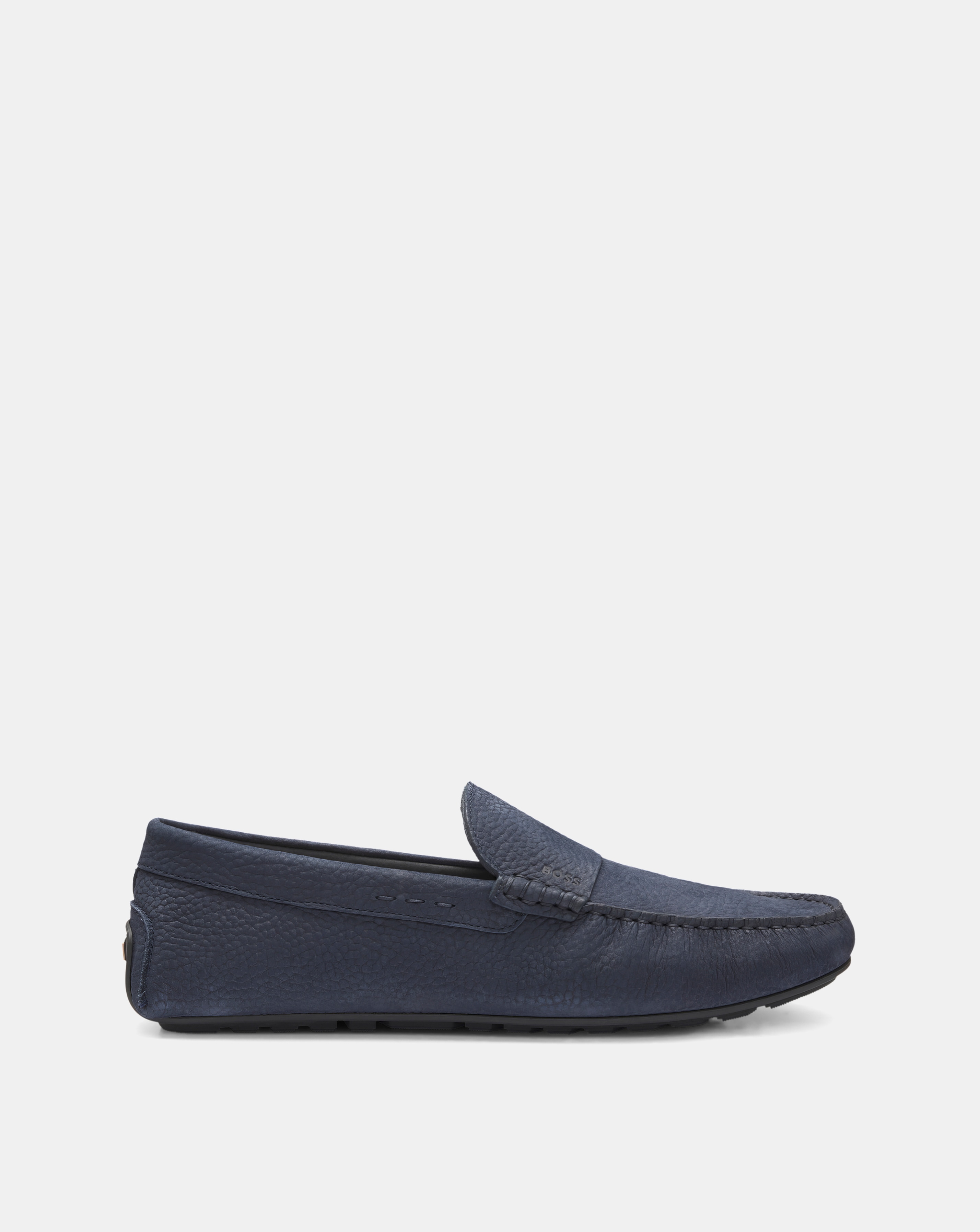 Boss Noel Suede Driving Moccasin - Navy