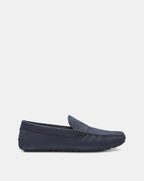 BOSS Noel Suede Driving Moccasin - Navy