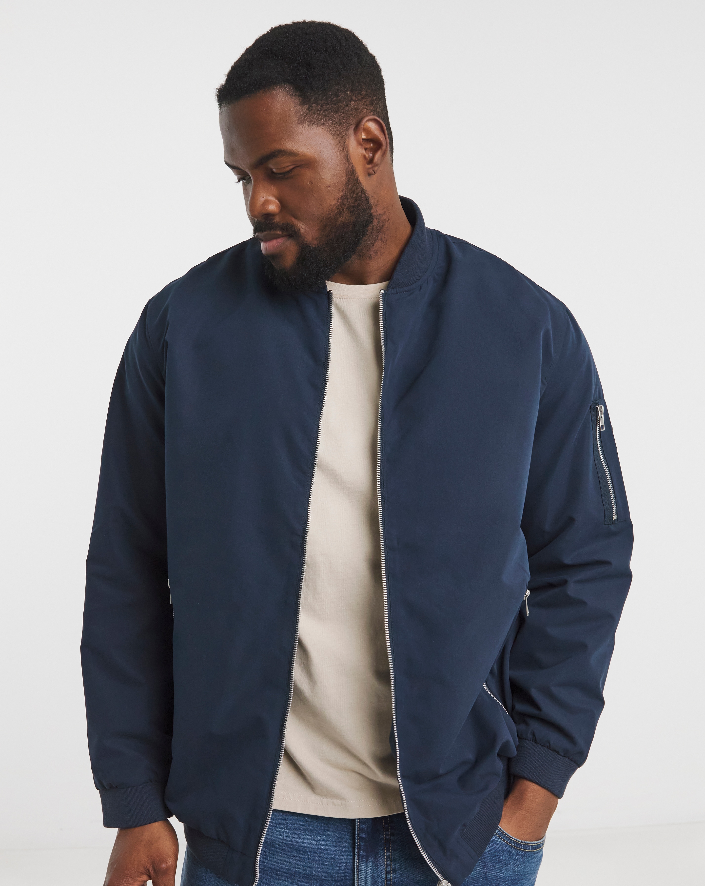 Jack & Jones Rush Bomber Jacket - Navy