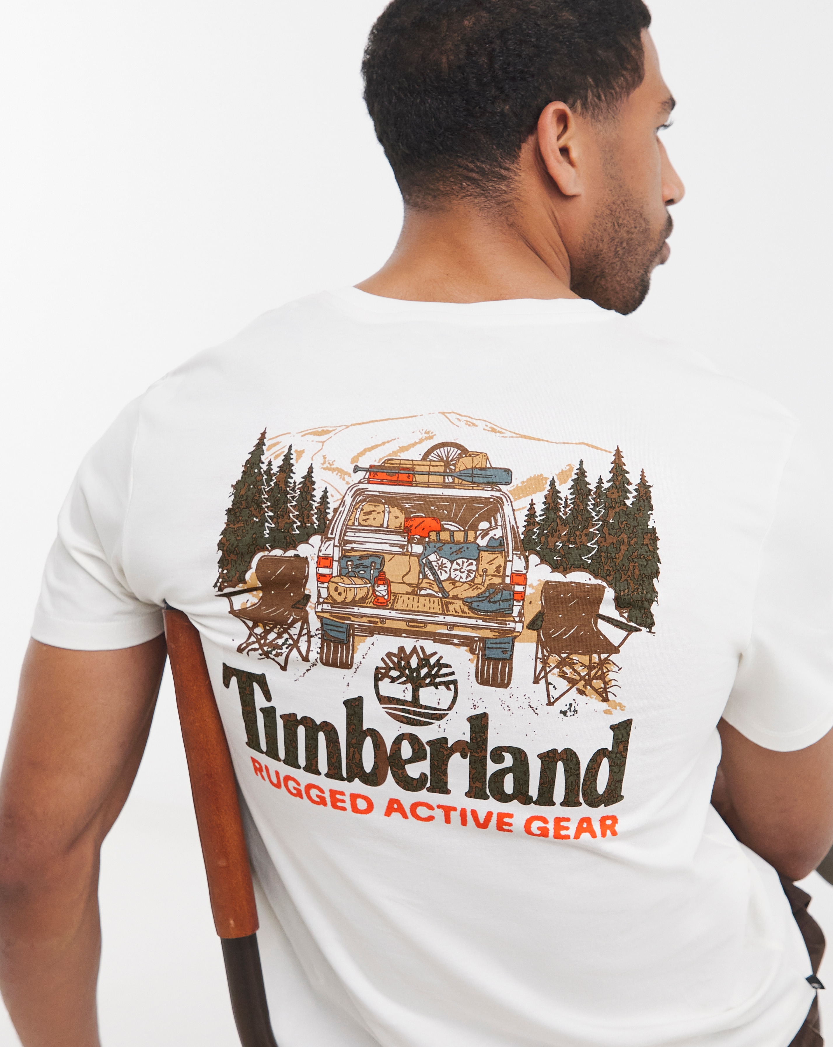 Timberland Washed Back Graphic T-Shirt