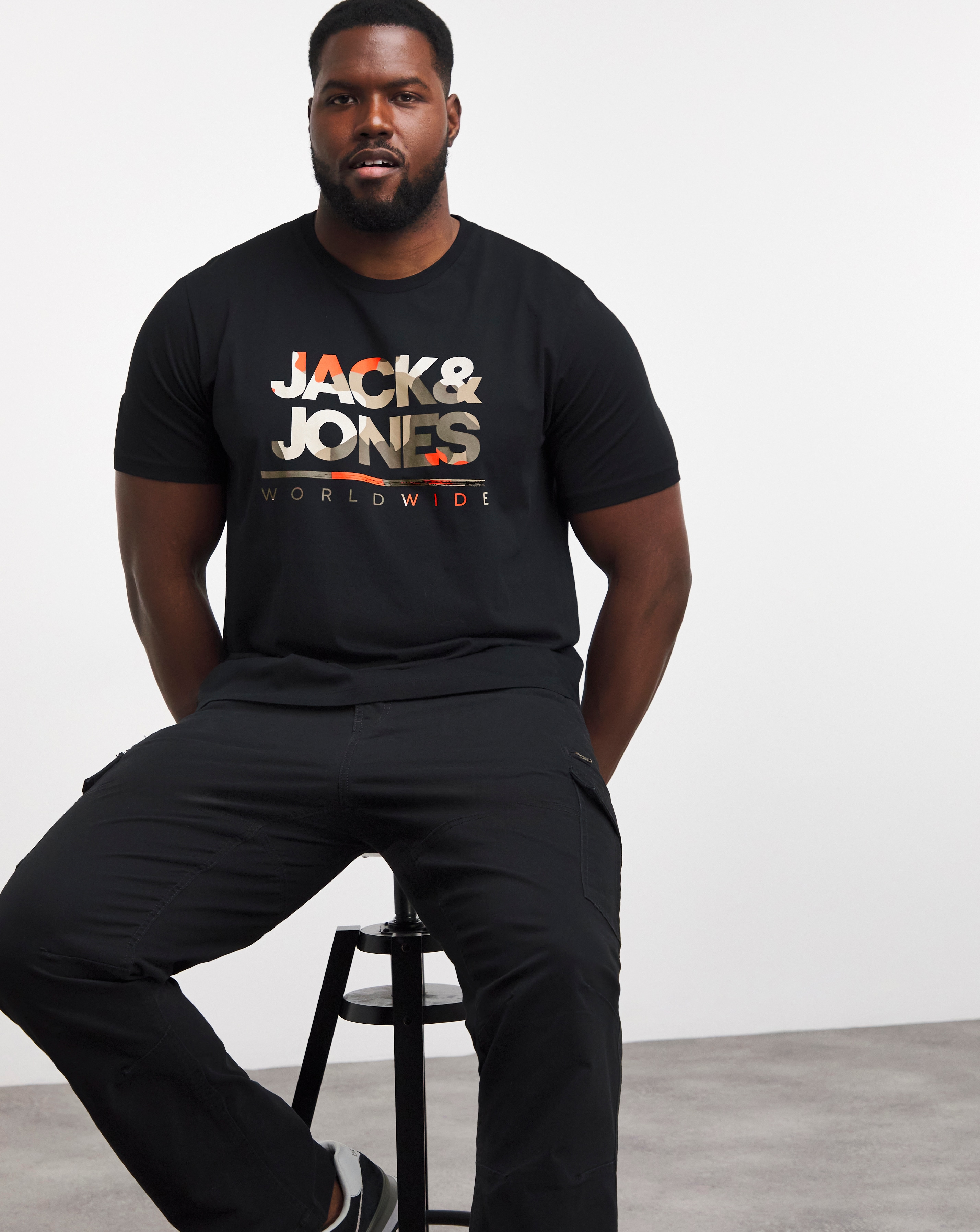 Jack & Jones Luke Camo Logo T-Shirt