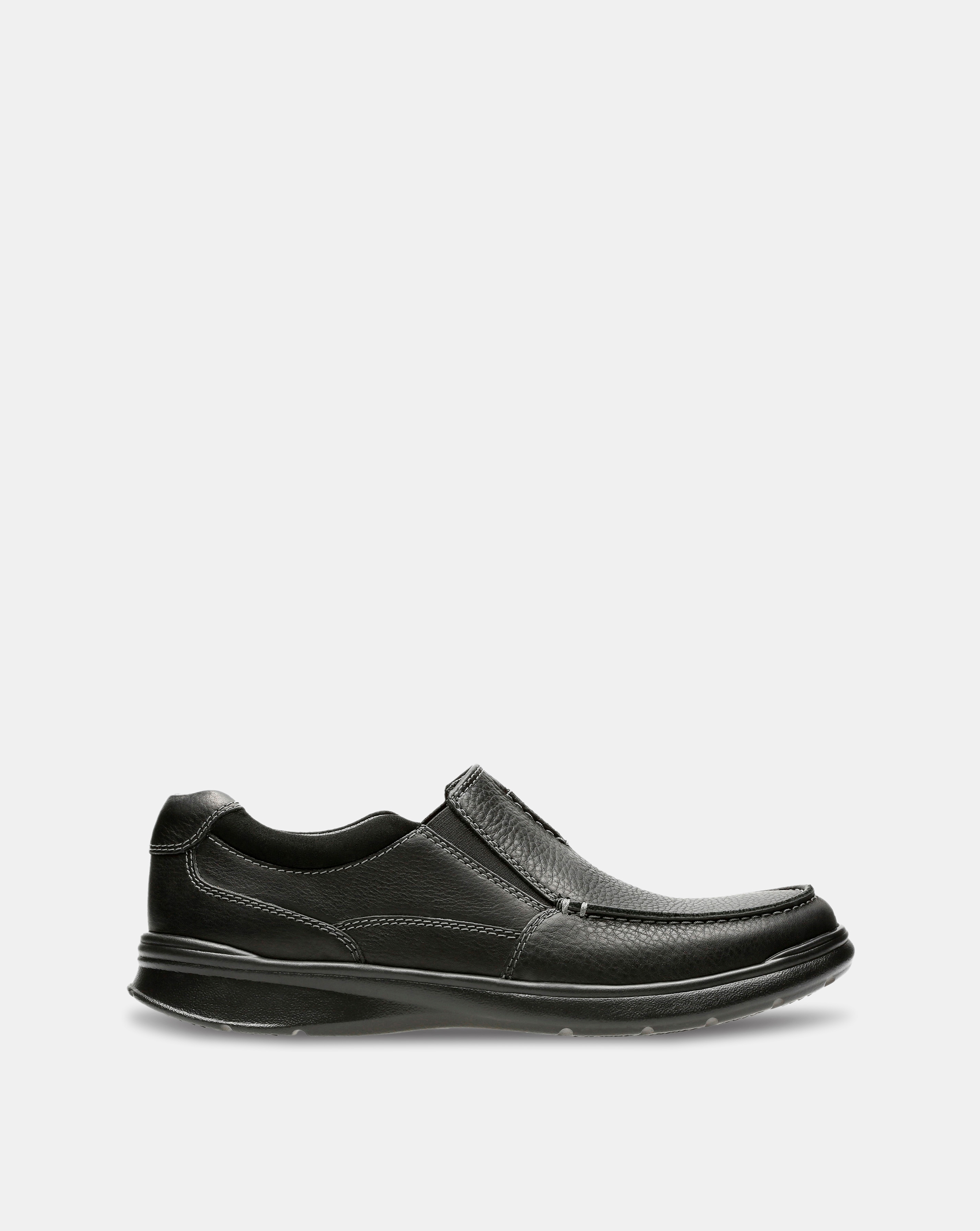 Clarks Cotrell Leather Shoe - Black