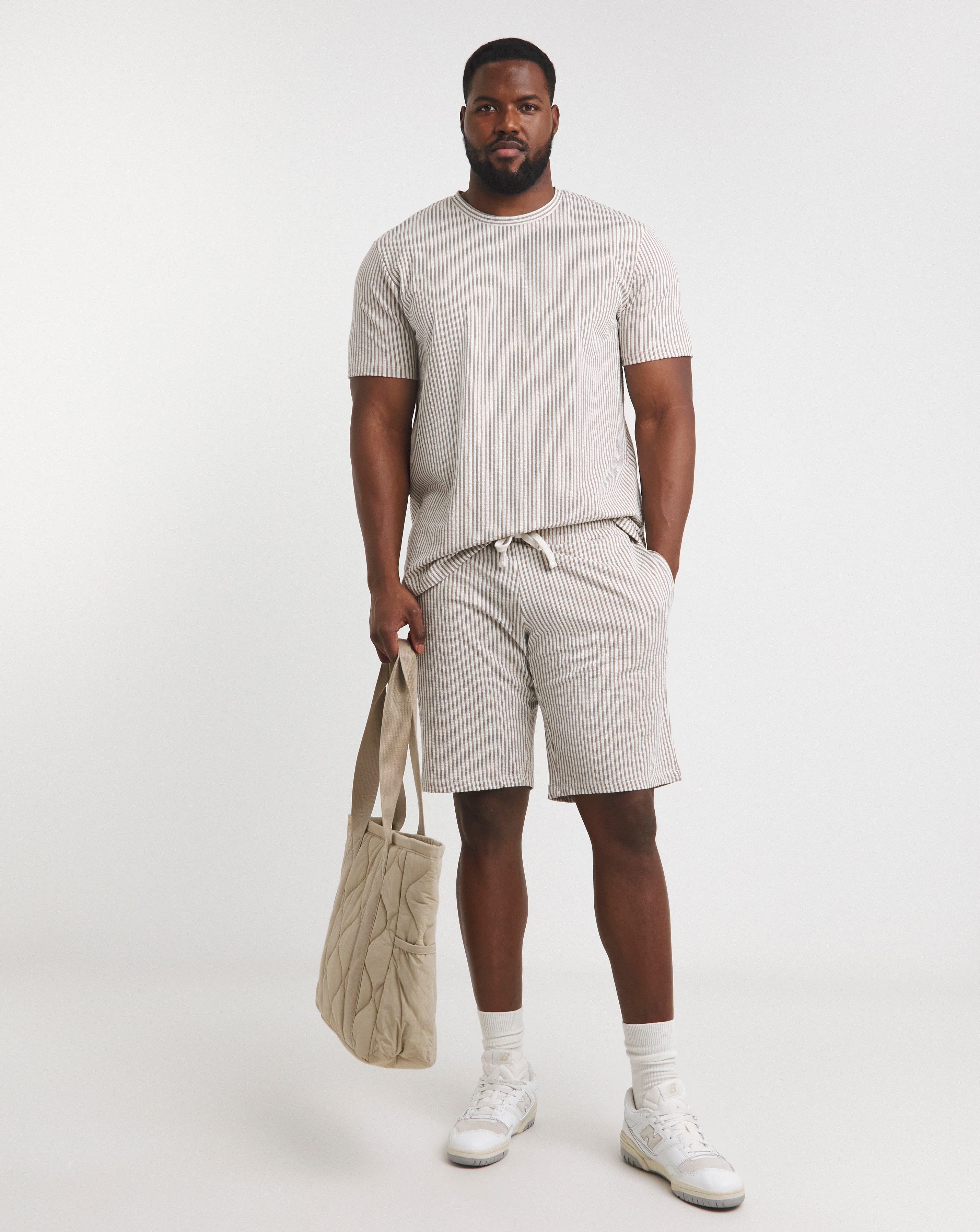 Jack & Jones Cruz Stripe T-Shirt - Cream