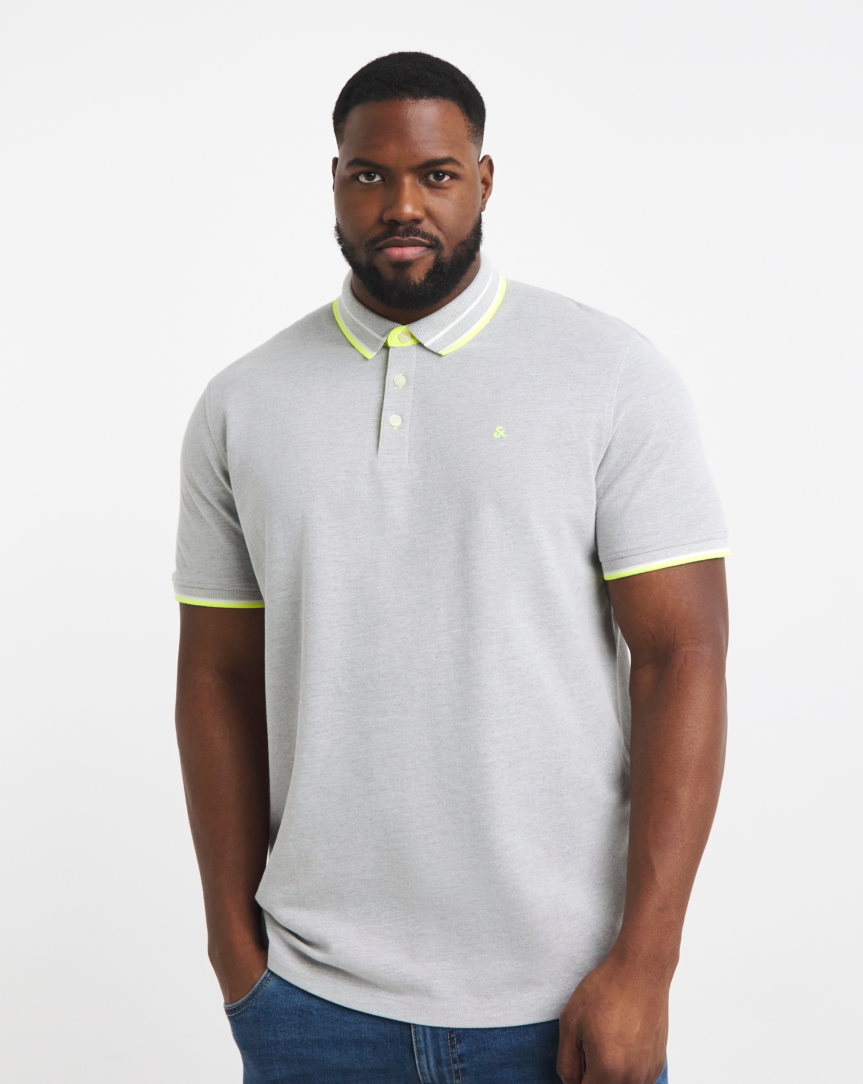 Jack & Jones Premium Paulos Polo - Grey