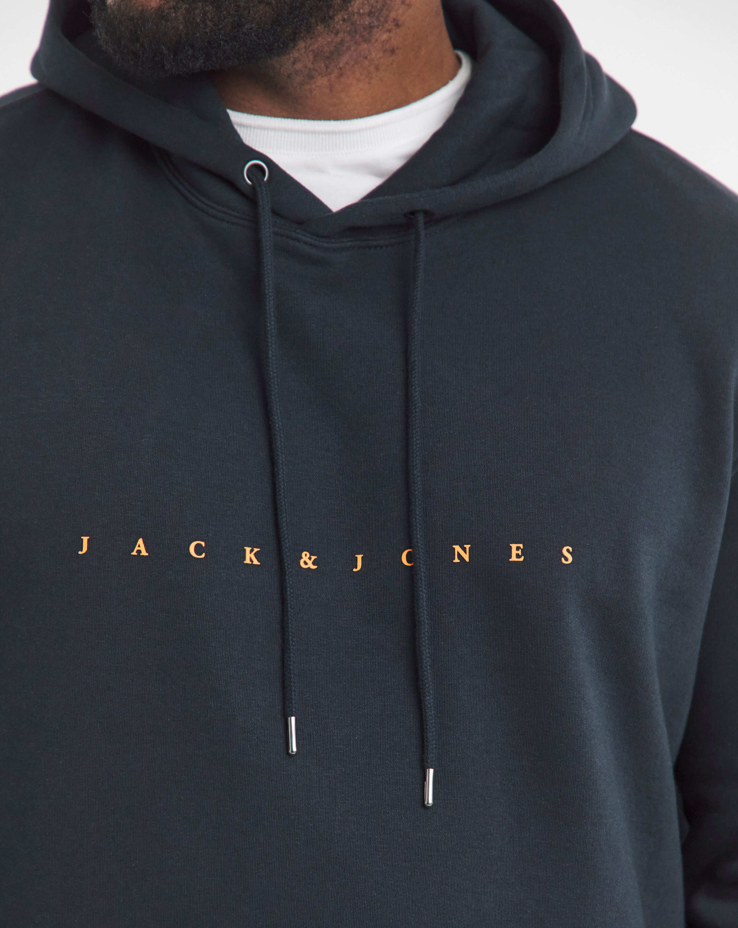 Jack & Jones Star Logo Hoodie - Navy