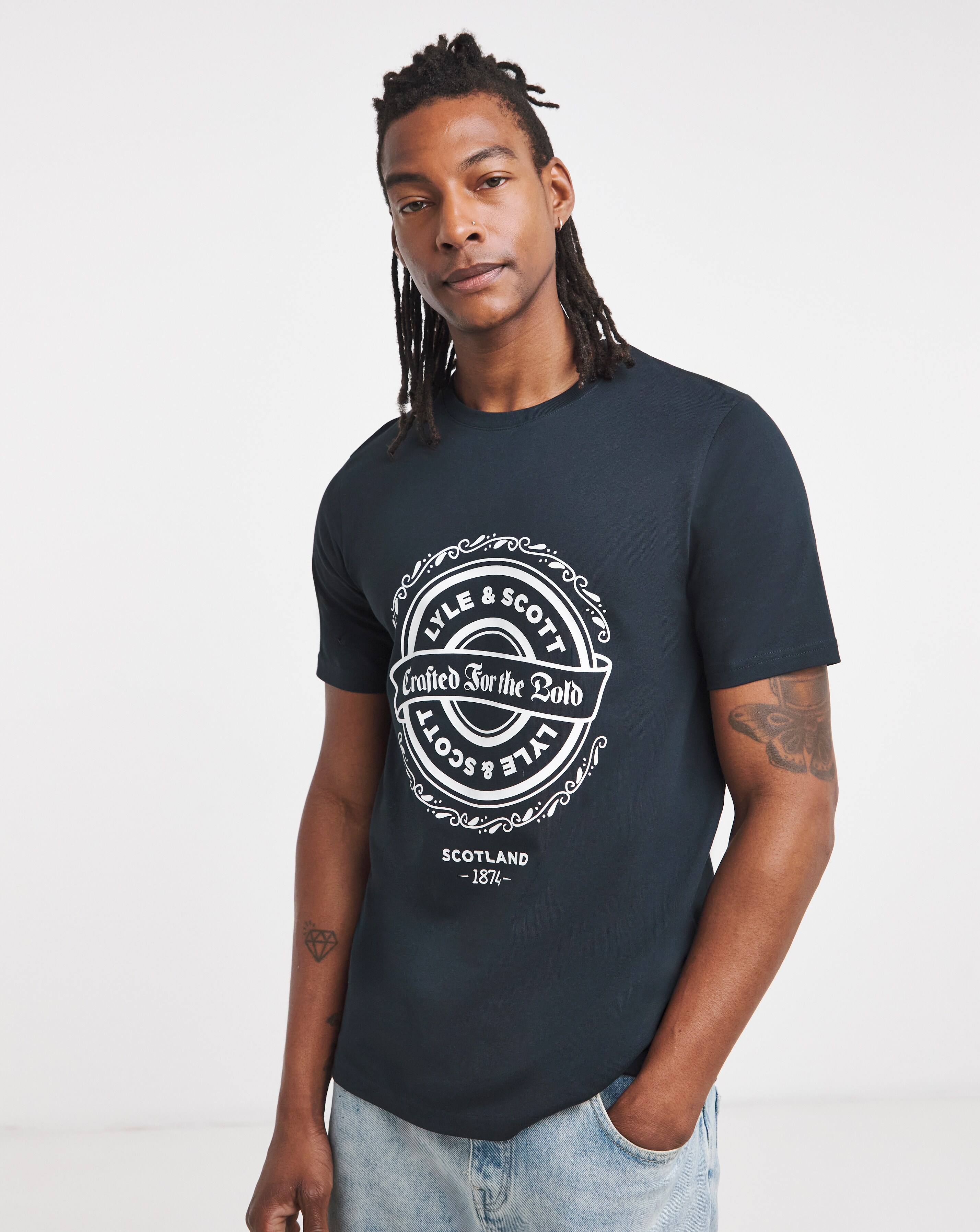 Lyle & Scott Graphic T-Shirt - Navy