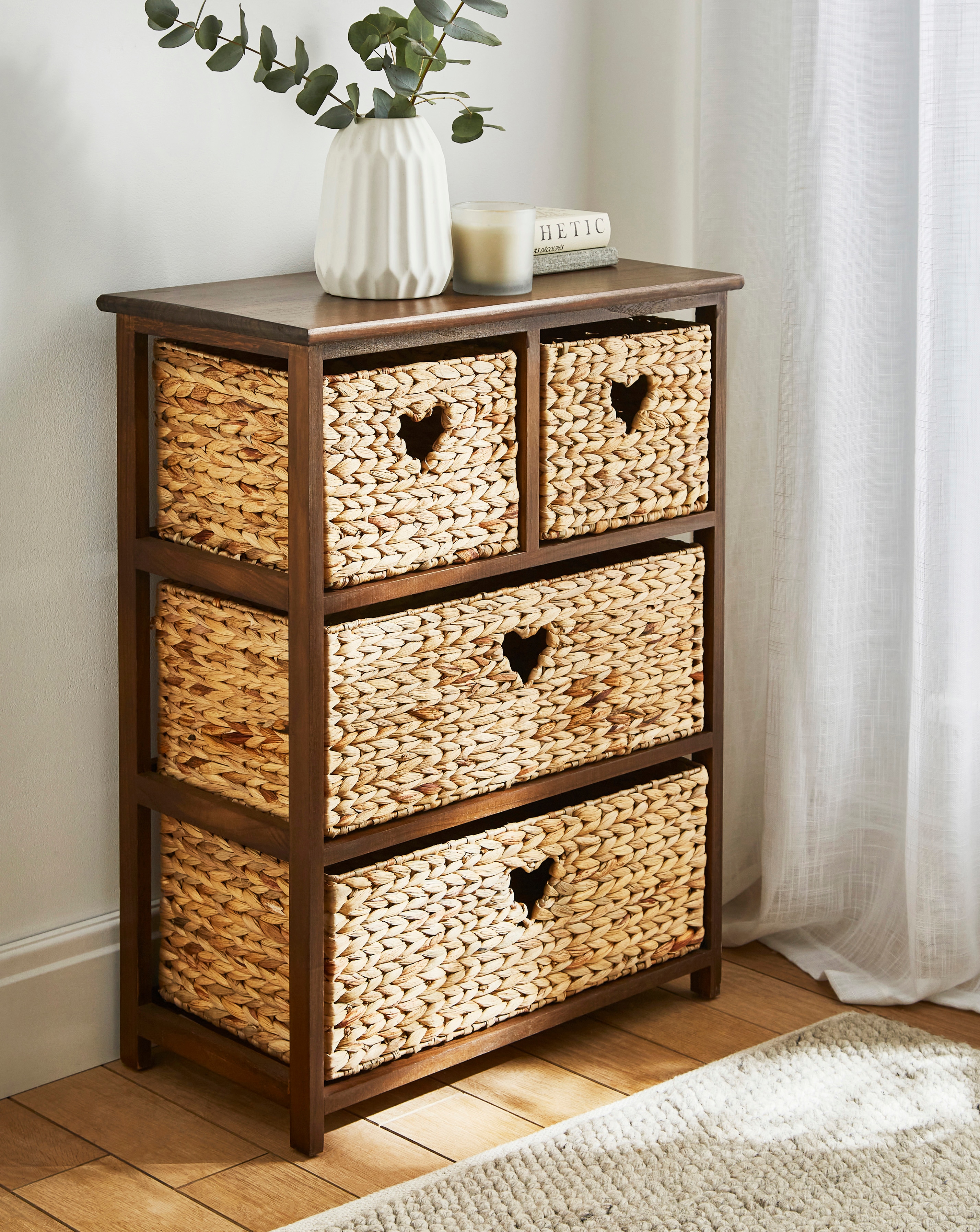 Hyacinth Hearts 2+2 Drawer Unit