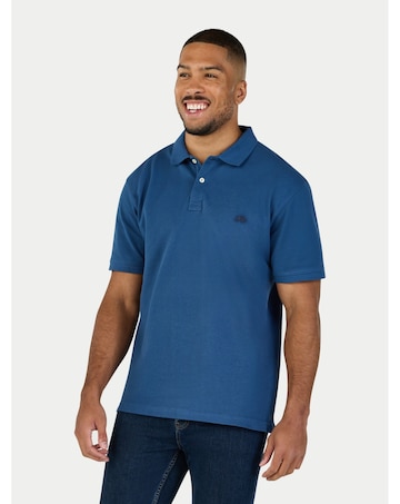 Raging Bull 3 Pack Organic Polo Claret/White/Denim