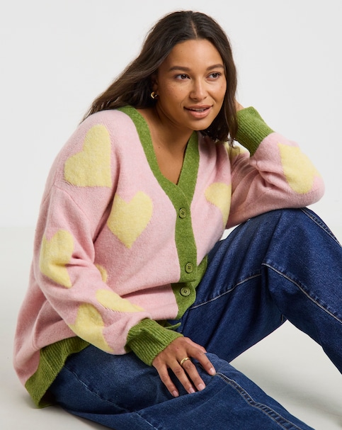 New In - Sponge Heart BF Cardigan