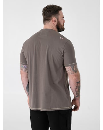 AUSTIN-D555 Surfing Bear Printed Crew Neck T-shirt
