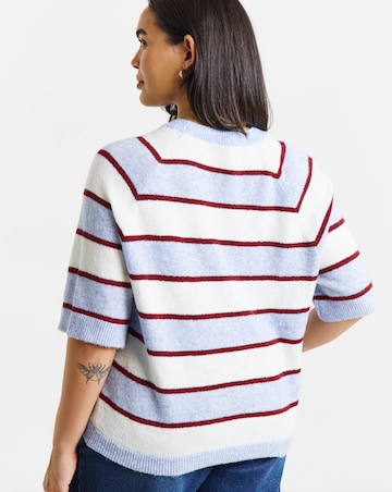 Half Sleeve Stripe Jumper
