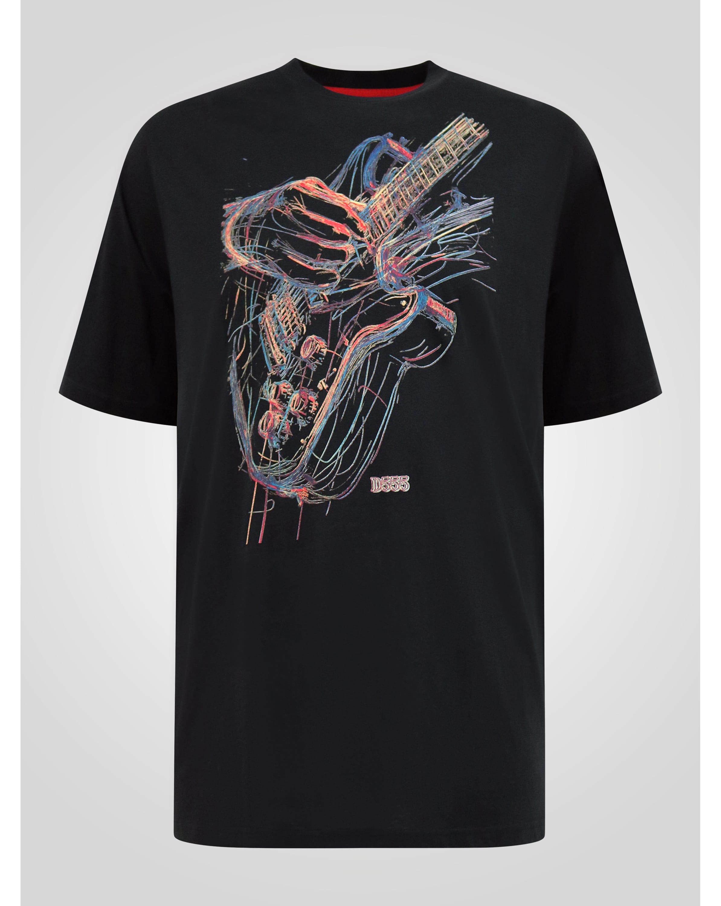 New In - D555 Elliott Guitar Printed T-shirt
