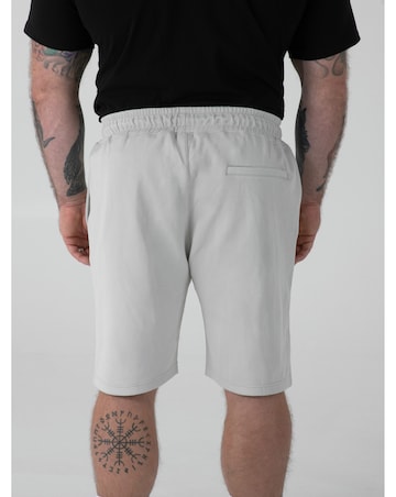 TURNER-D555 Stretch Pique Elasticated Shorts With Pin Tuck Front & Zipper Pocket