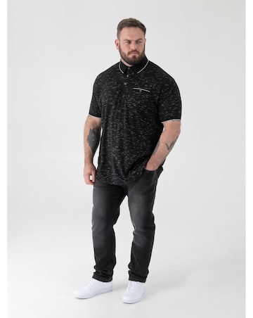 MURPHY-D555 Reno Polo With Jacquard Collar And Cuff With Chest Pocket