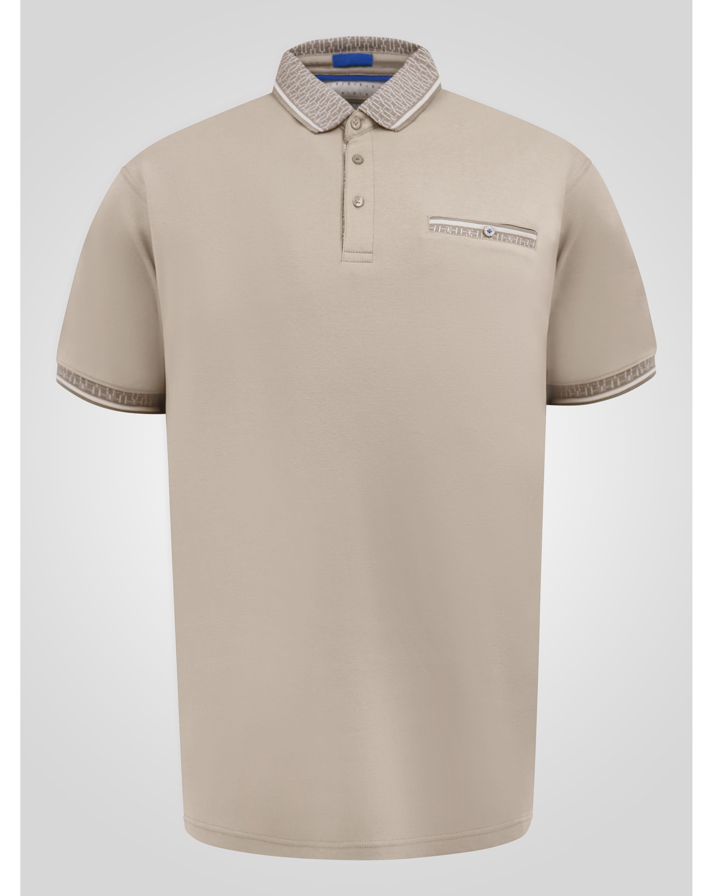 New In - D555 Barrett Stone Interlock Polo
