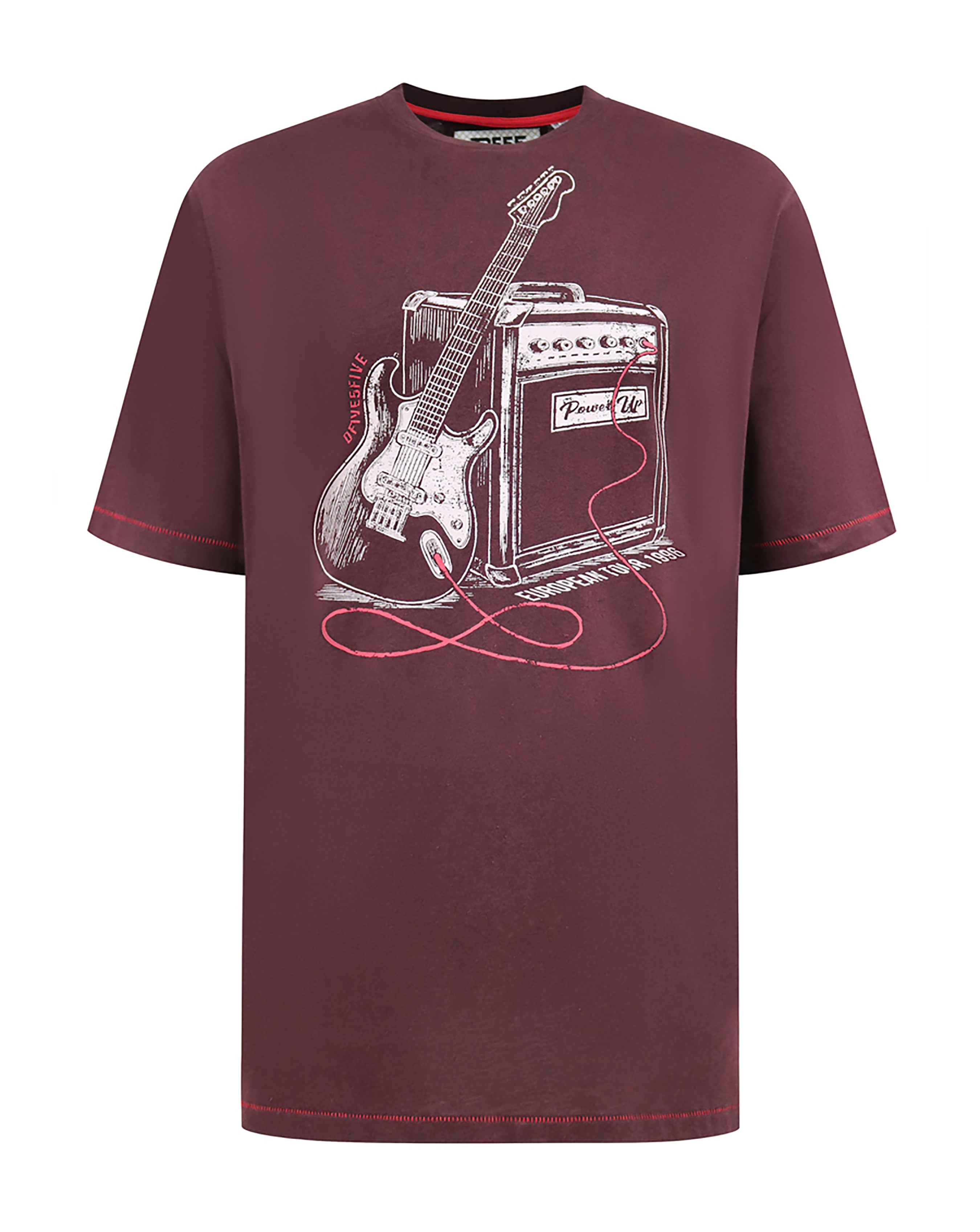 New In - D555 Barnsley Guitar Amp Print T-Shirt