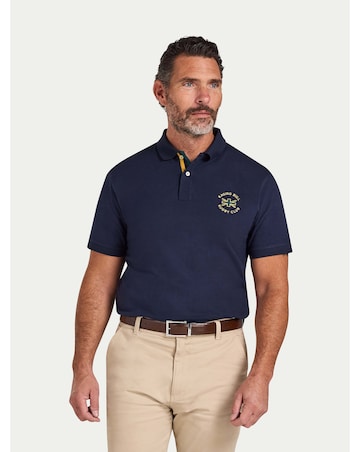 Raging Bull S/S Rugby Club Jersey Polo Navy
