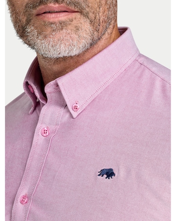 Raging Bull L/S Classic Oxford Shirt Red
