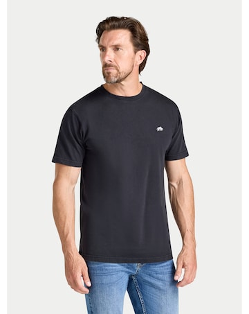 Raging Bull Authentic Rugby Back Print T-Shirt Charcoal