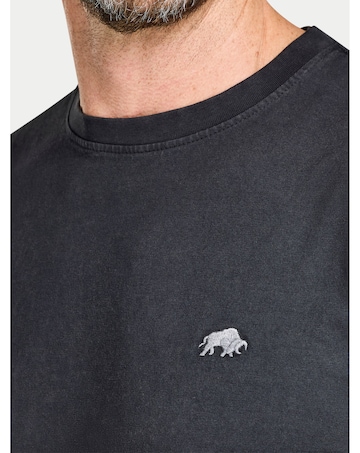 Raging Bull Authentic Rugby Back Print T-Shirt Charcoal