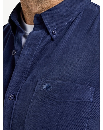 Raging Bull L/S Corduroy Shirt Navy