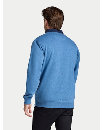 Raging Bull Rugby Collar Sweat Denim Blue