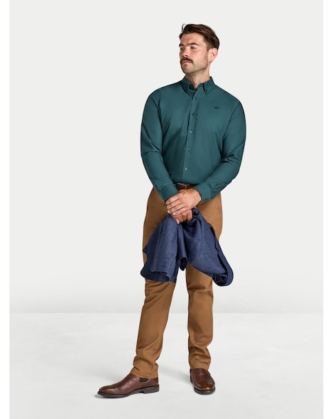 Raging Bull L/S Classic Oxford Shirt Forest