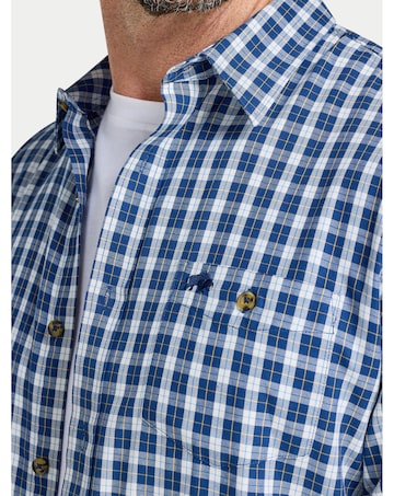 Raging Bull L/S Mod Check Shirt Navy
