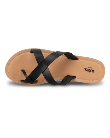 totes Ladies Toe Post Strap Sandal
