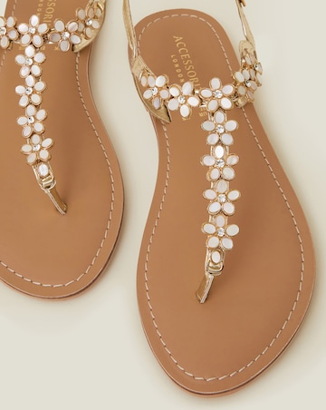 Accessorize Flower Embellished Sandals