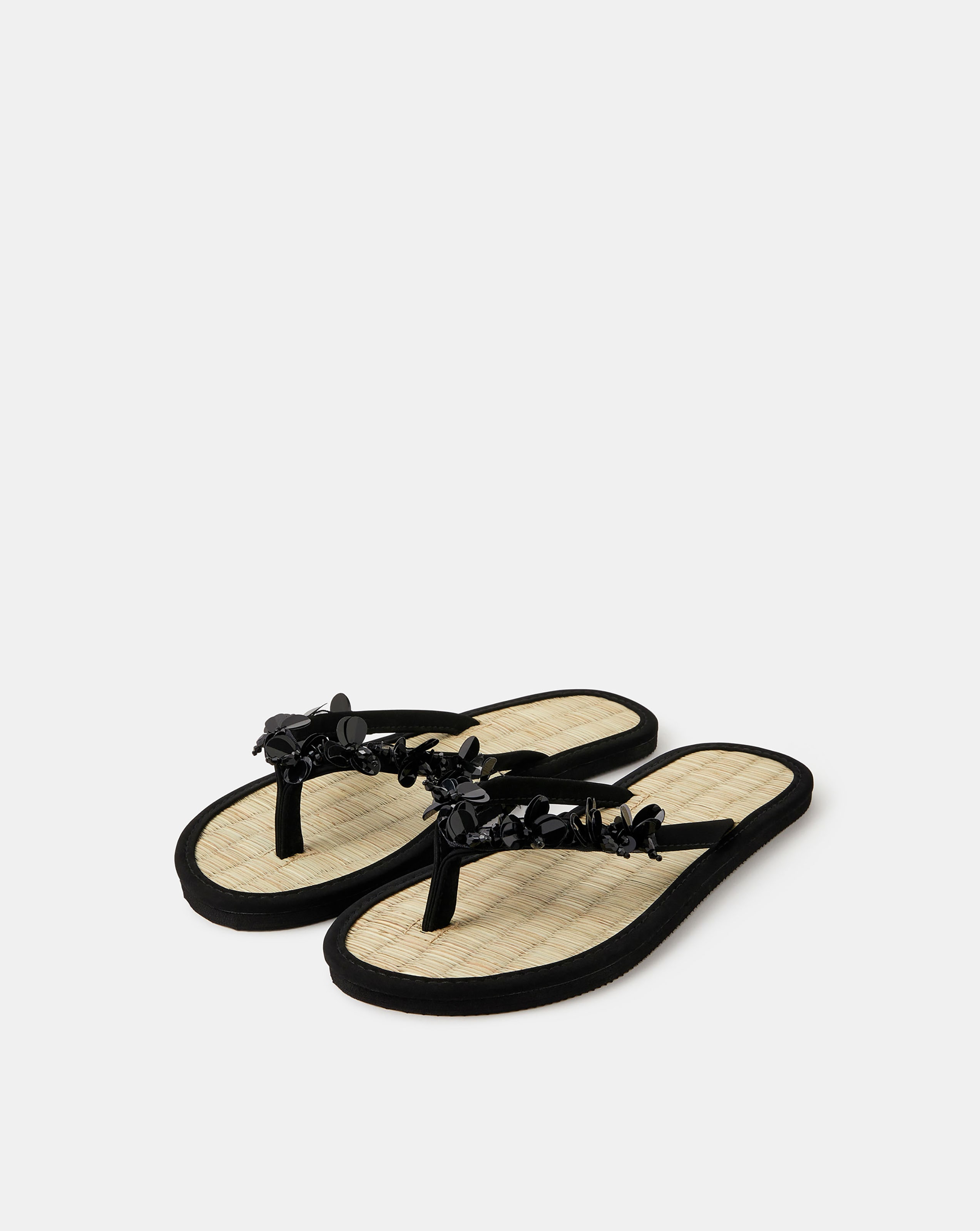 New In - Accessorize Embellished Flip Flops