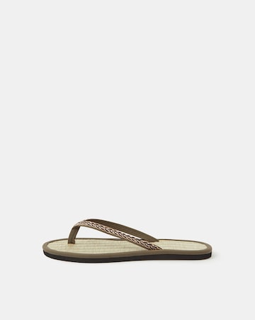 Accessorize Braided Strap Flip Flops